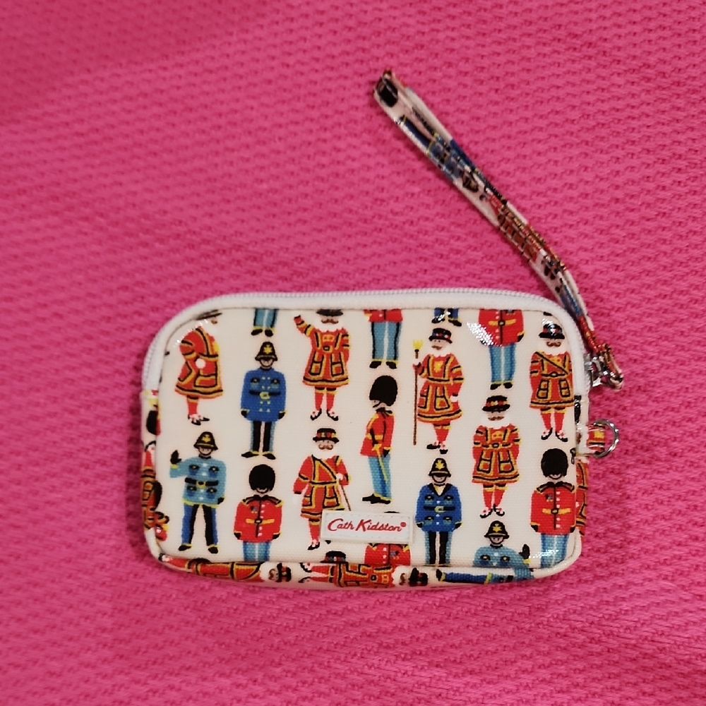 NWOT Cath Kidston Guards & Friends Wristlet Pouch, Excellent Condition